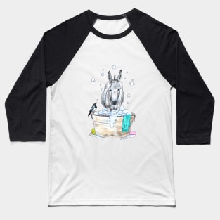 Bubble Bath Burro Baseball T-Shirt